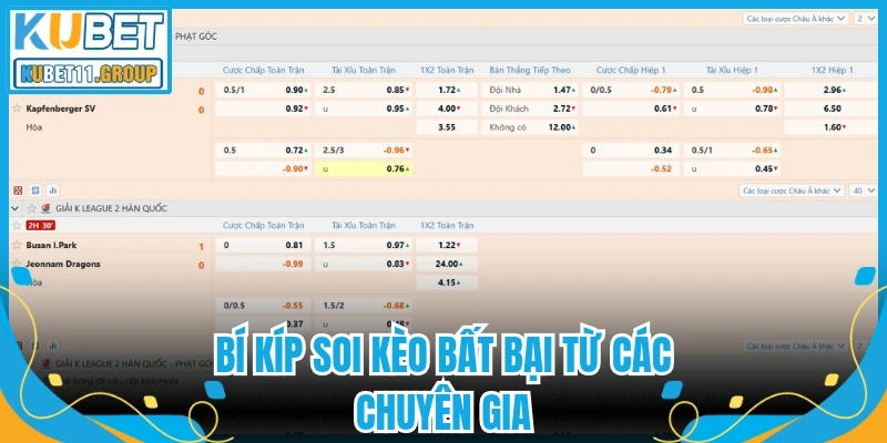 Bí kíp soi kèo bất bại từ các chuyên gia