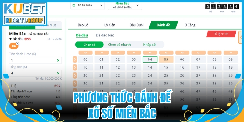 Phương thức đánh đề xổ số Miền Bắc